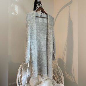 Chelsea 28 Heather Grey Shaggy Cardigan